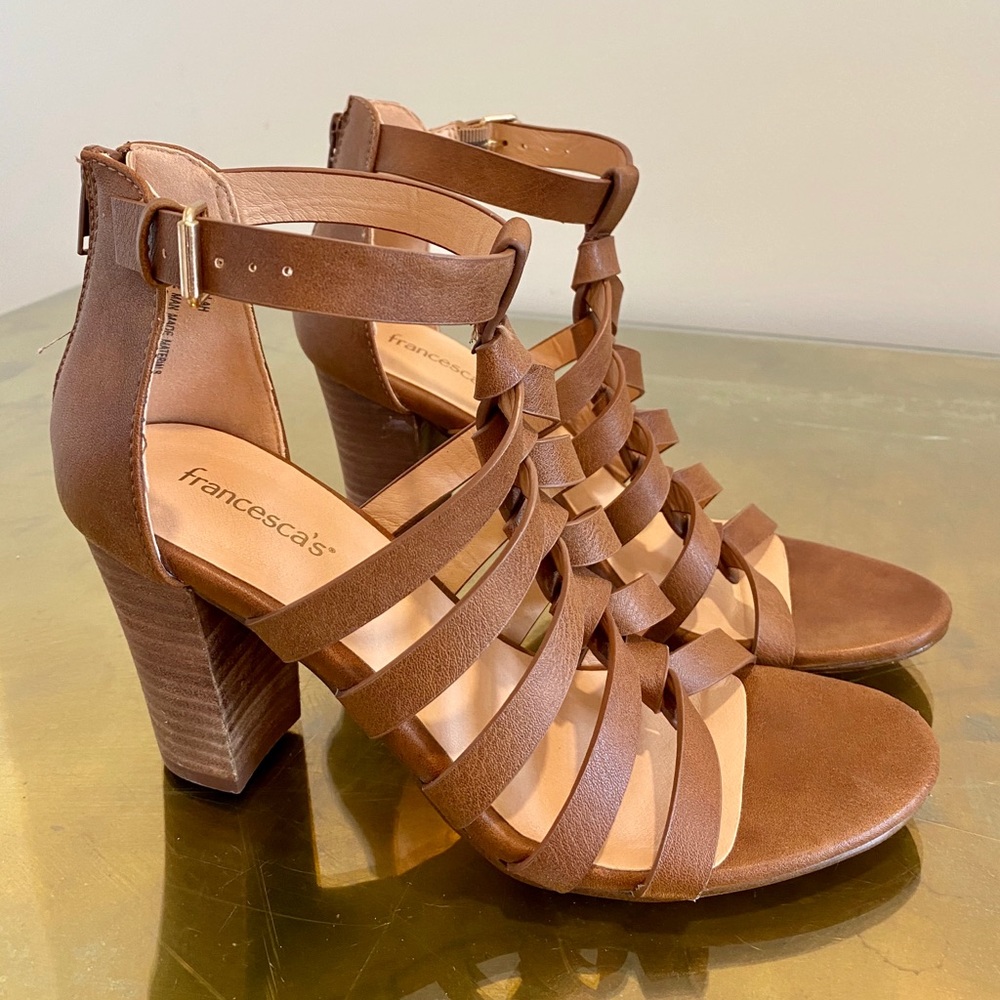 Francesca block heeled strap Sandles 8.5